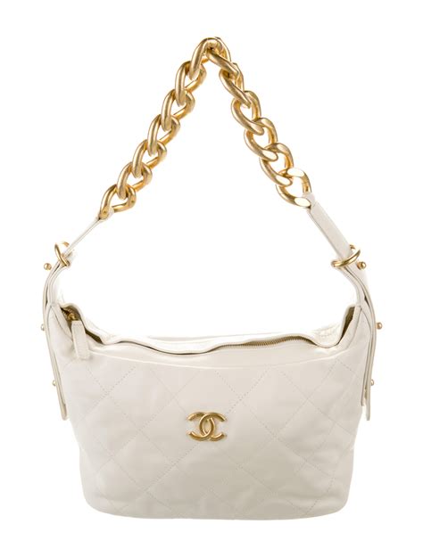 chanel hobo white|Chanel hobo bag price.